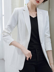 Dlabh blazer with pockets buttons women tailor style