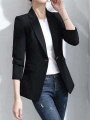 Dlabh blazer with pockets buttons women tailor style