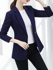 Dlabh blazer with pockets buttons women tailor style