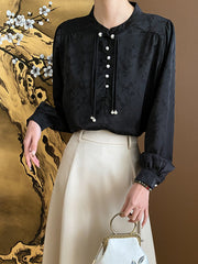 Dlabh Chinese pearl shirt elegant