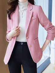 Dlabh blazer in velvet corduroy with pockets buttoned women tailor style